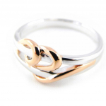 Bague argent 'C&acirc;lin' 2 tons 50 mitmev&auml;rviline