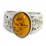 Konjaki ja rohelise merevaigu h&otilde;bes&otilde;rmus 'Inspiration' (roodiumiga kaetud) - 13 mm 56 h&otilde;be