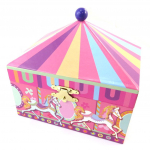 Les Tr&eacute;sors De Lily [N5291] - Coffret &agrave; Bijoux 'Carrousel' rose multicolore (musical) - 15x13x11 cm Heleroosa