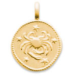 Les Tr&eacute;sors De Lily [Q8176] - Pendentif Plaqu&eacute; Or 'Cancer' dor&eacute; - 16 mm kuld