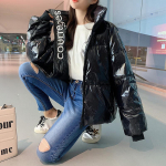 SCIONE Fashion Naiste uus talvine soe puuvillane sulemantel kapuutsid L&uuml;hike Parka Korea jakk Paks mantel S must