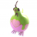 Les Tr&eacute;sors De Lily [M9053] - Figurine 'Coq Cocorico' vert rose - 30 cm Heleroosa