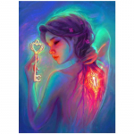 T&auml;is&uuml;mmargune teemantmaal, t&uuml;drukute maastik, 5D teemantlilled, ristpistes isetegemine 20X30CM