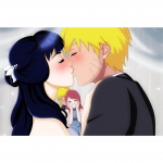 T&auml;is&uuml;mmargune isetegemise teemantmaal Naruto poisi ja t&uuml;druku armastuspilt Anime tikandid ristpistes 20X30CM