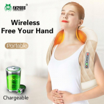 U-kujuline elektriline Shiatsu keha &otilde;la-kaela masseerija selja infrapuna 4D s&otilde;tkumismassaaž EU Plug