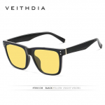 VEITHDIA Fashion Unisex p&auml;ikeseprillid Fotokroomsed polariseeritud p&auml;ikeseprillid Meeste Klassikaline ruudukujuline disain All-Fit Mirror P&auml;ikeseprill 7018 kollane