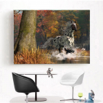 T&auml;iskandiline/&uuml;mmargune puur 5D DIY Teemantmaal, Tikand Ristpistes 5D Kodukaunistuse kingitus Full Round 20X30CM