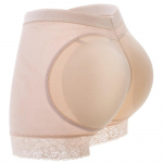 Naiste Body Shaper Ass Polsterdatud tagumikku t&otilde;stvad alusp&uuml;ksid, puusa t&otilde;stvad juhtp&uuml;ksid, v&otilde;ltsitud tagumikku polsterdus aluspesu booty Enhancer poksip&uuml;ksid p&otilde;nn Push Up Boyshort S beež