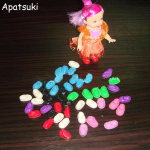 10 paari/partii Nukutarvikud Segav&auml;rvilised armsad kingad Kelly nukule 1/12 Baby Doll 3,5'' Mini Dolls Kingad Laste m&auml;nguasi mitmev&auml;rviline