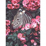 5D teemantmaal, &uuml;mmargune ruudukujuline DIY teemanttikandid loomade maastik lillede ristpistes teemantmosaiik k&auml;sitsi valmistatud kingitus Full Round 20X30CM punane