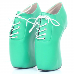 jialuowei Extreme k&otilde;rge kontsaga 18cm kabjakontsaga balleti l&uuml;hikesed saapad Seksikad kumerad kontsad lakknahast n&ouml;&ouml;riga poolsaapad 36 roheline