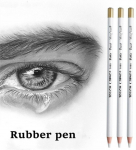 3 tk Sketch Eraser Pliiats, mida kasutatakse detailide joonistamiseks ja esilet&otilde;stmiseks