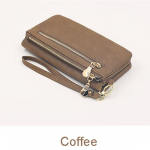 Uus randmepael, pikk siduriga rahakotid naiste pehmest PU-nahast m&uuml;ndikott Naistele lukuga telefoni taskukaardihoidja Cartera rahakotid 18.5*3*9.5CM