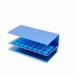 24 auguga hambapuhastushammaste hoidiku plokk&uuml;mbris kiirete ja v&auml;ikese kiirusega hammustajate jaoks sinine