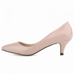 Klassikaline seksikas terava otsaga madala keskmise kassi kontsaga naiste pumbad jalatsid Kevadise br&auml;ndi disainiga pulmakleit 42