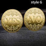 Kogutavad kr&uuml;ptovaluuta m&uuml;ndid Jah Ei Golden Dogecoin Xrp Cardano Shiba Inu Bitcoin m&uuml;ndikogujale style G kuld