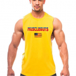 Muscleguys American Flag Design Fitness Meeste Tankid Kulturismi j&otilde;usaalir&otilde;ivad Spordir&otilde;ivad Vest lihas Stringer puuvillane aluss&auml;rk M sinine