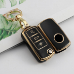 TPU auto klappv&otilde;tme &uuml;mbrise kate Volkswagen VW Polo Golf Passat Tiguan Beetle Caddy T5 Up Eos Skoda Octavia Seat Leon Altea v&otilde;tmehoidja tarvikud key case set 2