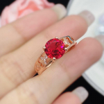 Bella Box Uus mood Temperament &uuml;mmargune Punased avamiss&otilde;rmused Luksuslikud naiste ehted peoks Parimad ema kingitused Briljantsed s&otilde;rmused Adjustable Opening roosa punane v&auml;rv