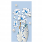 3D abstraktne lilleline l&otilde;uend maalimine stereoskoopilised lilled seinakunsti plakatid ja tr&uuml;kised Quadro seinakunstipilt Kodukaunistus Hiina elemendid 40x80cm