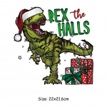 Dinosauruste j&otilde;ulupunk plaaster Heat Press Applied p&auml;rlid Ropa isetehtud kapuutsid riided kleebised termoplaaster j&otilde;ulukink 22x21.6cm