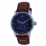 Zeppelin New Captain's Line Blue Dial Leather Strap Automatic 8662-3 86623 Meestekell sinine