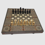 &Eacute;chec et de backgammon de la mosa&iuml;que damasc&egrave;ne originale