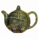 Les Tr&eacute;sors De Lily [A2645] - Melamiinist kotike 'Claude Monet' vesiroosi tiik - 12x10 cm roheline