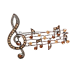 Les Tr&eacute;sors De Lily [R8524] - h&otilde;bedane merevaiguv&auml;rvi disainerpross  Music  - 45x35 mm pruun