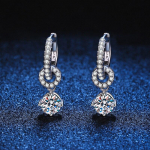 Moissanite rippk&otilde;rvar&otilde;ngad naistele, valge kullaga kaetud labori teemant-s&auml;delevad pulmaehted 925 sterling h&otilde;bek&otilde;rvar&otilde;ngas 0.5ct 5mm