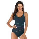 TUINANLE &uuml;heosaline naiste ujumistrikoo Vintage ujumisriided ujumisriided suvine rannamomokinid L hall