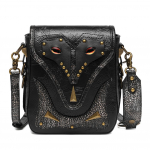JIEROTYX Naiste Steampunk V&auml;ike Crossbody kott &Otilde;lakotid Rahakott Mobiiltelefon Rahakott Rahakott Metallist Decor Goth Style must