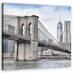 L&otilde;uenditr&uuml;kk New York City Brooklyni sild 30x30 hall v&auml;rv