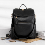 Pehmest PU-nahast seljakotid naistele seljakott Naiste &otilde;lakott Vabaaja suur reisiseljakott Naiste kott Mochilase koolikotid must