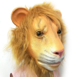 Anime Lion Mask Lateks ripsmetu&scaron;&scaron; Halloween Animal Cosplay Peo mask Maski maskid Karnevalimaskid Realistlik n&auml;o l&otilde;vi masker kuld