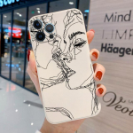 Pehmest silikoonist naljakas telefoni&uuml;mbris iPhone 11 &uuml;mbrisele Iphone 14 Pro Max 13 12 Pro Max 7 8 14 Plus Xr Xs Max Abstract Art Lines kate For iPhone 14Pro Max