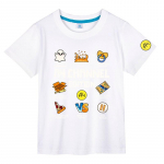 Kaup A4 Lamba multifilmiga T-s&auml;rgid Suvine puuvillane poiss, t&uuml;druk, l&uuml;hikeste varrukatega T-s&auml;rgid, vabaaja laste s&auml;rgid, kost&uuml;&uuml;mid, topid Armas kingitus 100 valge