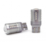 2 tk W21/5W LED pirn 7443 12-24V CANBUS 2000lm punane