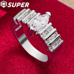 925 h&otilde;bedast ovaalne &uuml;mmargune AAA tsirkoonist s&otilde;rmuse ehted 7#