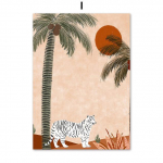 Tiigril&otilde;vi elevant leopard Maroko Boho P&otilde;hjamaade plakatid ja v&auml;ljatr&uuml;kid Seinakunst L&otilde;uendimaal Seinapildid magamistoa sisekujunduseks Ilma raamita 21*30cm