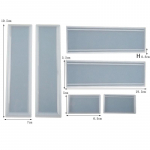 1 komplekt vaigu epoks&uuml; silikoonvorm doomino hoiukasti konteiner vorm isetegemine k&auml;sit&ouml;&ouml;