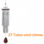 Tuulekellad 18/27 Torukirik Kirik Aed Dekoratsioon Puit Iidsed pronksist tuulekellad 27 Tubes wind chimes h&otilde;be