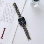 Luksuslik roostevabast terasest k&auml;ev&otilde;ru iwatch rihmale 44mm 42mm 40mm 38mm 41mm 45mm 49mm iwatch8 7 SE 6 5 4 3 2 1-seeria 38/40/41mm must