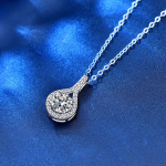 Mossan Diamond 925 h&otilde;bedane kaelakee ehted naistele ni&scaron;i ripats Korea versiooni temperamendiga kahekaraadine rangluukett