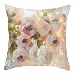 RZN taimepadjakatted roosad lillelised padjap&uuml;&uuml;rid, puuvillased magamistoa diivanile ja toolile dekoratiivsed padjakatted 45*45 cm