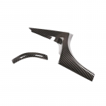 2 tk Autostiil S&uuml;sinikkiust Tekstuur Armatuurlaua Paneeli K&uuml;lje Kliimaseadme V&auml;ljalaskeava Kate Liist Toyota Hilux Revo jaoks A