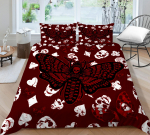 Voodipesukomplekt Moth Skull Skull Pattern tekikattega padjap&uuml;&uuml;r Kodu voodipesukomplekt AU t&auml;issuuruses &uuml;he-/kaheinimesevoodi Baby 100x135cm