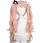65 cm naiste pikad parukad Dangan Ronpa Enoshima Junko hobusesabad parukas karu juuksen&otilde;elad Cosplay kost&uuml;&uuml;m Danganronpa kuumakindlad juuksed 60-65cm kuld