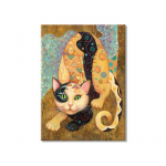 Gustav Klimt Kuulsad kunstiteosed Kassil&otilde;uend Plakatid ja tr&uuml;kised Retroloomade seinakunstipildid elutoa lastetoa kaunistamiseks 21X30cm No Frame