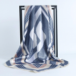 Kvaliteetsed luksuslikud siidist sallid peapael Sallid kaelasall naistele kett siidist sall naiste dekoratiivne sall 90*90cm